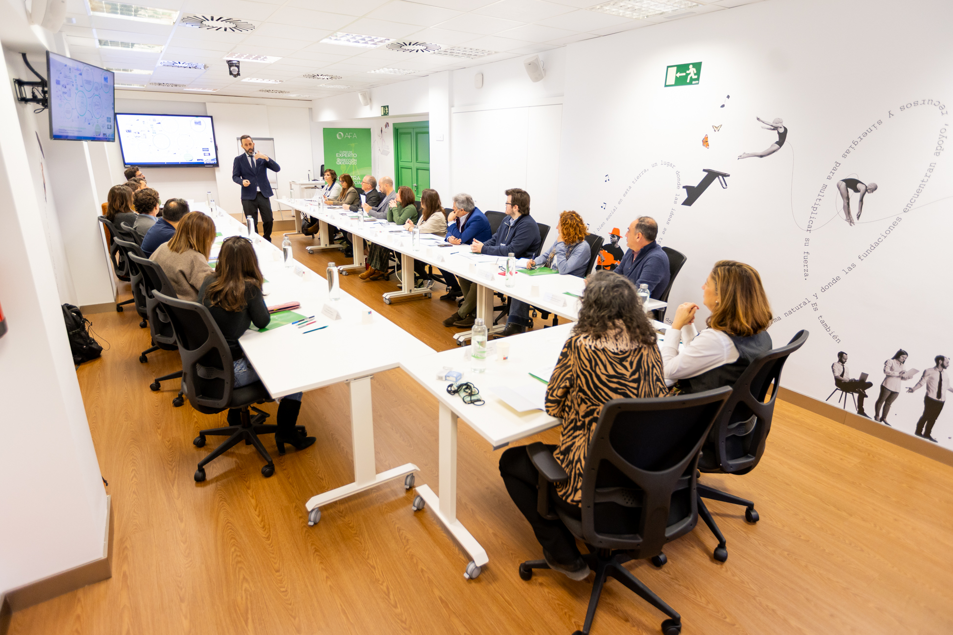 Vista general de un curso para profesionales